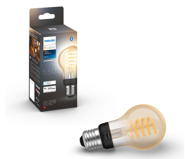 Philips Hue White ambiance Smart Żarówka Filament A60 E27 - 678460 - zdjęcie